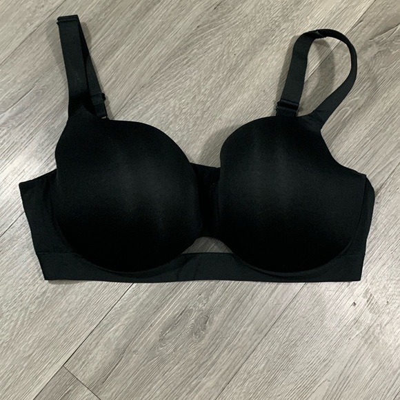 Cacique Lightly Lined Black Underwire Demi Cup Bra size 40DDD - Picture 1 of 13